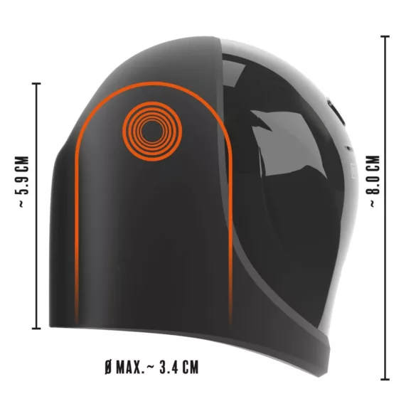 Rebel - veekindel peeniseotsa vibraator - must