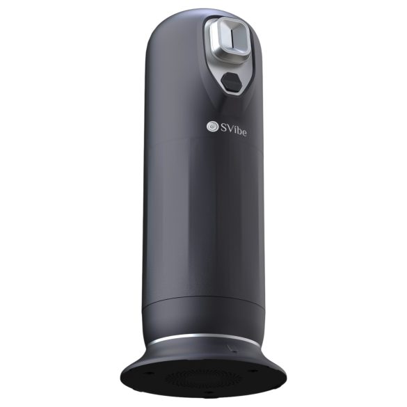 Snail Vibe Jet - lükatav masturbaator soojendusfunktsiooniga - must