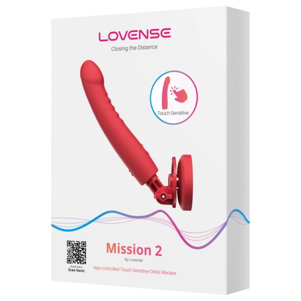 Lovense Mission 2 - nutikas iminapaga vibraator (punane)