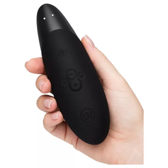 Womanizer Enhance 2in1 õhulainetega kliitoristimulaator + vibraator (must)