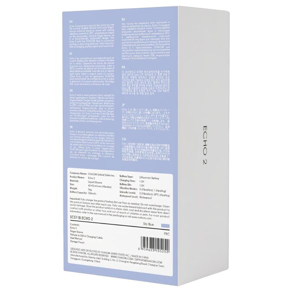 Svakom Echo 2 - nutikas sõrmevibraator - sinine