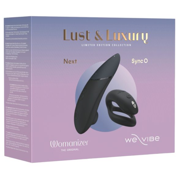 Womanizer Lust&Luxury - kliitori- ja paarivibraator komplekt - must