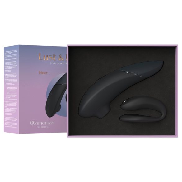 Womanizer Lust&Luxury - kliitori- ja paarivibraator komplekt - must