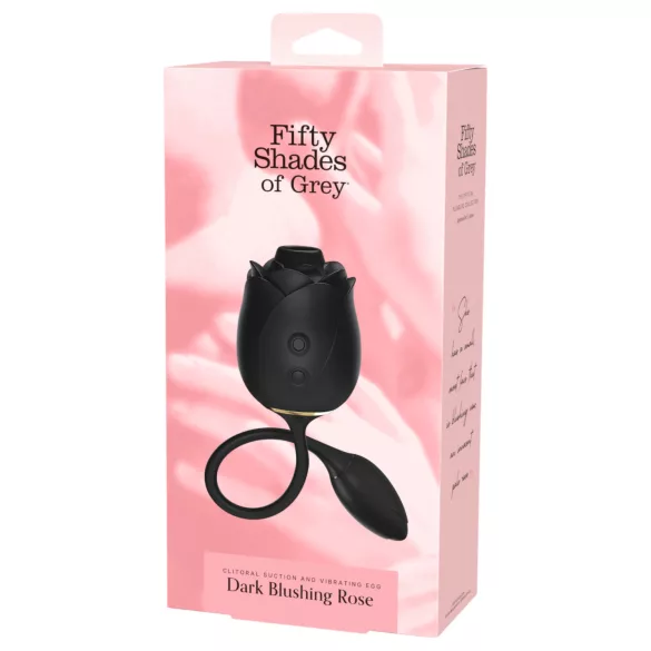 Fifty Shades of Grey - kliimaseadme stimulaator ja vibreeriv muna - must