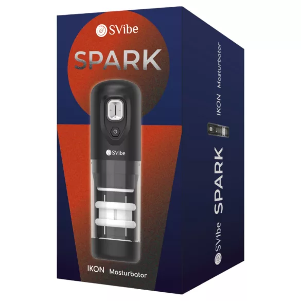 Snail Vibe Ikon Spark - automaatne masturbaator - must