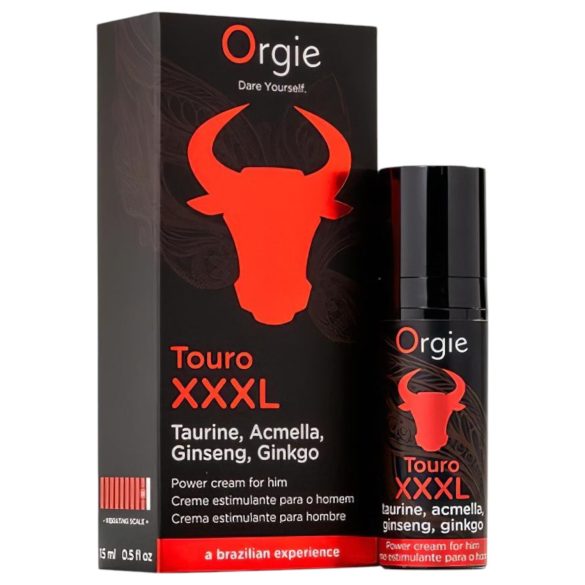 Orgie Touro XXXL - erektsiooni parendav kreem (15 ml)