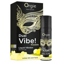 Orgie Dual Vibe - unisex vedel vibraator - gin tonic, 15 ml