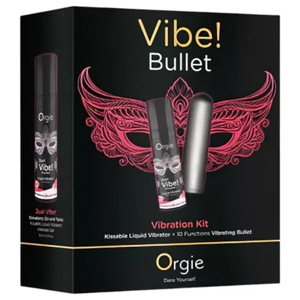 Orgie Bullet - mini vibraator komplekt - hall