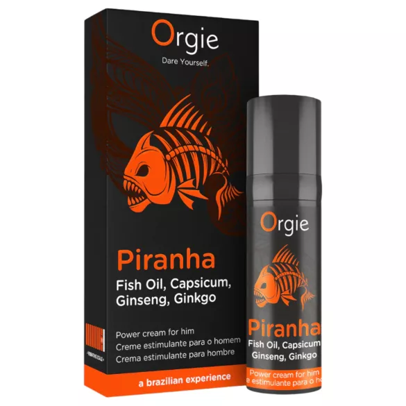 Orgie Piranha Power Cream stimuleeriv kreem meestele (15 ml)