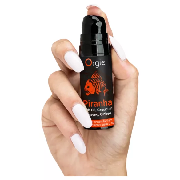 Orgie Piranha Power Cream stimuleeriv kreem meestele (15 ml)