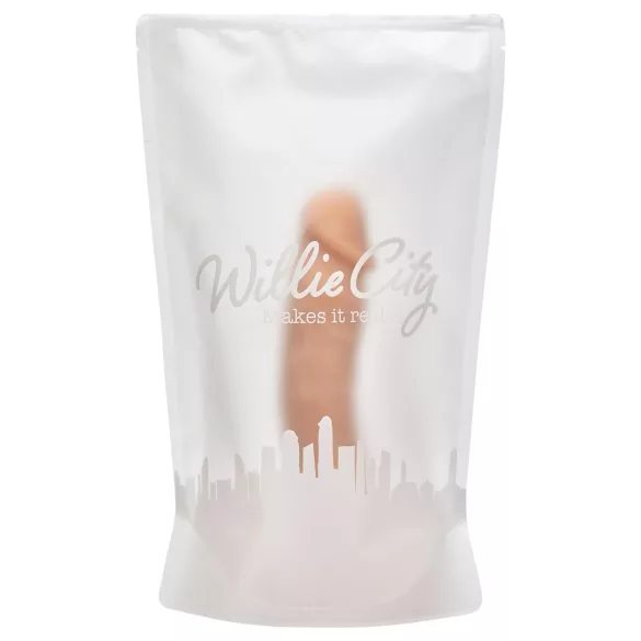 Willie City Luxe - elutruu silikoondildó (ihuvärvi) - 23 cm