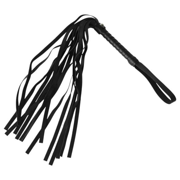 Baseks - sidumiskomplekt piitsa ja rinnanibu klambritega (must)