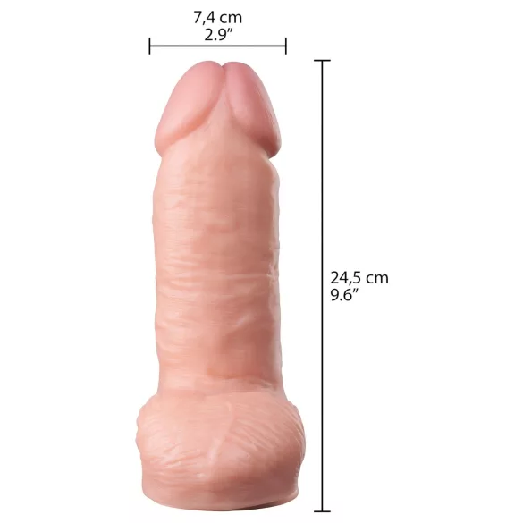 Willie City - paks elutruu dildo (nahatooni) - 24,5 cm
