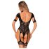 Obsessive - mustriga avatud võrgust body (must) -(S-L)