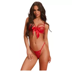   Obsessive Gifty - kaheosaline seksikas naistepesukomplekt naistele (punane)