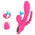 Erospace Sweet Play - G-punkti vibraator anaalsondi ja iminupuga (roosa)