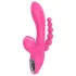 Erospace Sweet Play - G-punkti vibraator anaalsondi ja iminupuga (roosa)