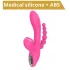 Erospace Sweet Play - G-punkti vibraator anaalsondi ja iminupuga (roosa)