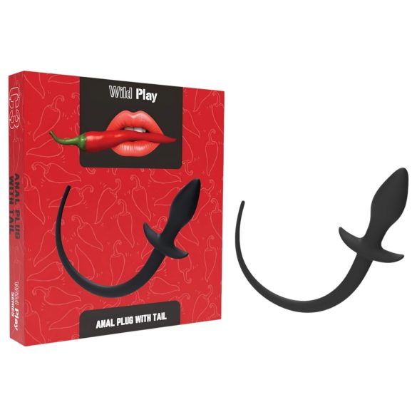 Wild Play - anaalplug sabakaga (must)