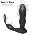 Men's Play - nutikas, lükkav anaalvibraator (must)