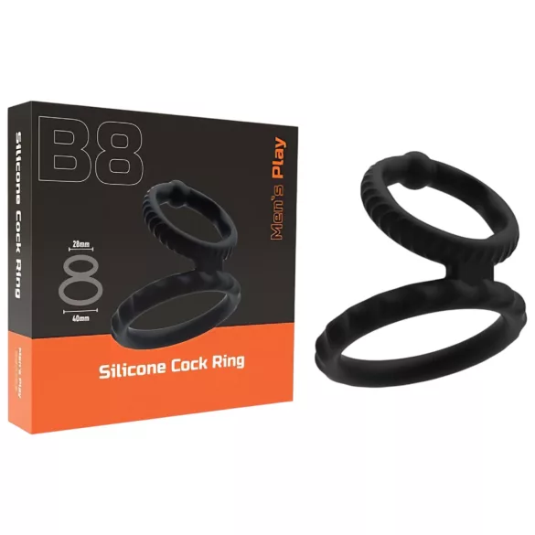 Men's Play - peenise ja munandite rõngas - must