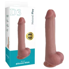 Natural Play - silikoon­dildo 24 cm (naturaalne)