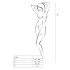 Passion BS007 - mustriline võrkkombinesoon (must) - S-L