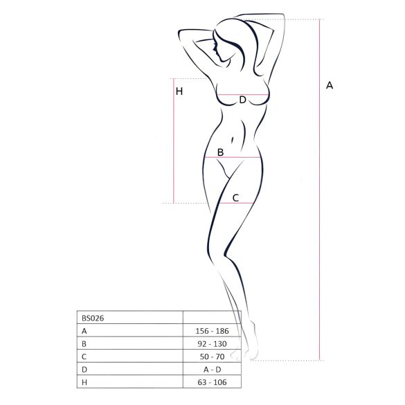 Passion BS026 - minikleit õlapaeltega - must - S-L