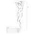 Passion BS036 - roosiline, avatud kombinesoon (punane) - S-L