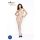 Passion BS036 - roosiline, avatud kombinesoon (valge) - S-L