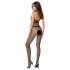 Passion BS048 - avatud võrkbodysuit kaelarihmaga - must - S-L