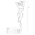 Passion BS052 - avatud võrkbodysuit - must - S-L