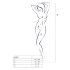 Passion BS061 - lillemustriga võrkkostüüm (punane) - S-L