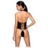 Passion Nancy - avatud ja rihmjadega body (must) - L/XL