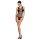 Passion BS086 - läbipaistev triipudega body (must) - S-L