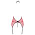 Passion Peonia - pesukomplekt topp ja stringid - punane - L/XL