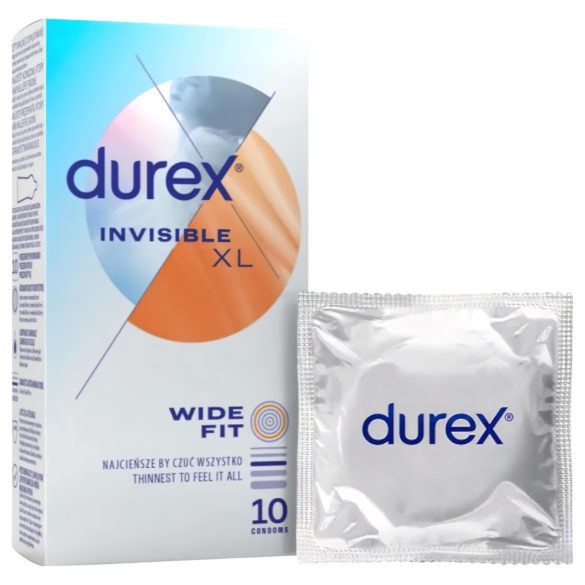 Durex Invisible XL - eriti suur kondoom (10 tk)