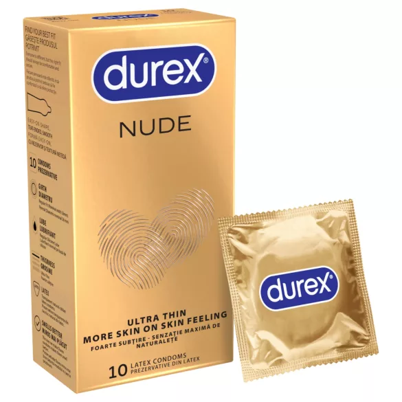 Durex Nude - õhuke kondoom - 10 tk