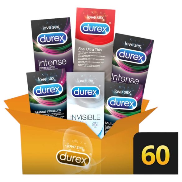 Durex Premium - ekstra naudingute kondoomide pakk (6x10tk)