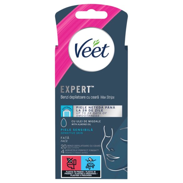 Veet Expert - depilatsiooniribad - tundlikule nahale - 20 tk