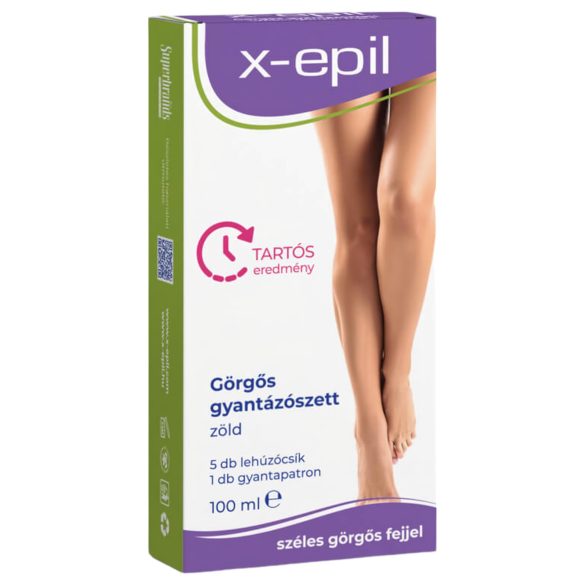 X-Epil - rulliga depilatsioonikomplekt - roheline