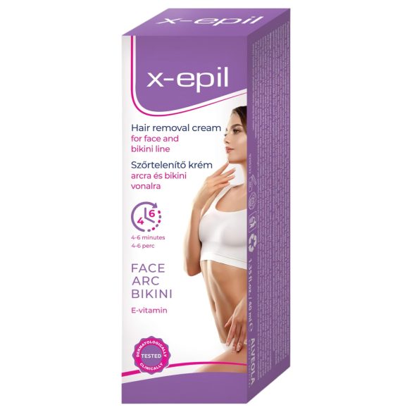 X-Epil - karvade eemalduskreem näole/bikiinipiirkonnale (40ml)