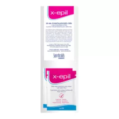   X-Epil - depilatsiooniribad 20 tk + õlised puhastuslapid 2 tk