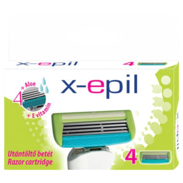 X-Epil - naiste raseerija vahetusterad, 4 tera (4 tk)