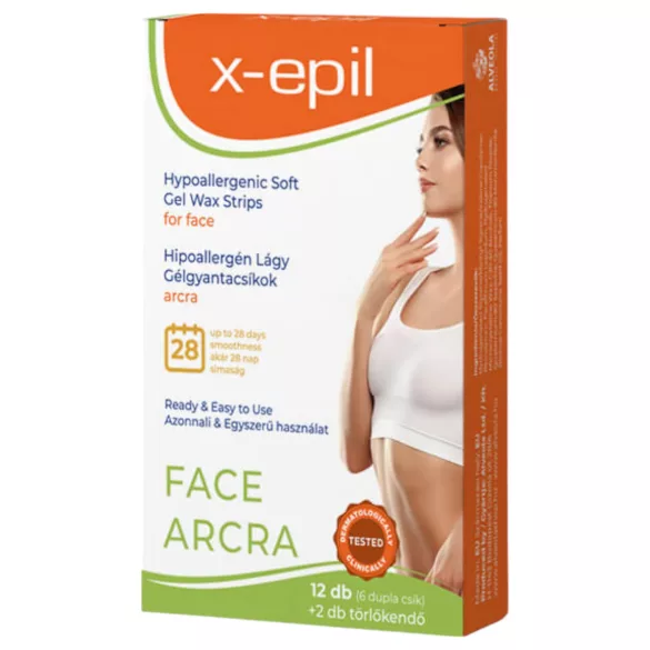 X-Epil - hüpoallergeensed geelkangast vahtripsud näole (12 tk)