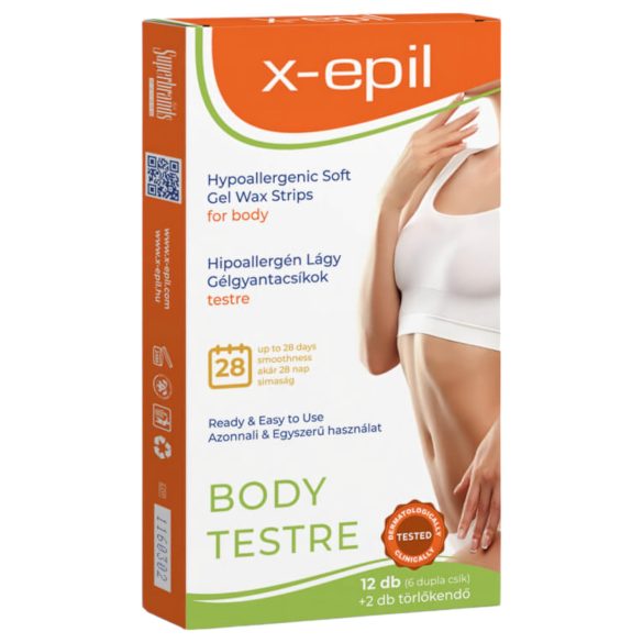 X-Epil - hüpoallergeensed vaharibad kehale (12 tk)