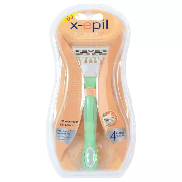X-Epil Silky Smooth - naiste vahetatava peaga raseerija - 4 teraga