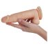 / Desirel Titan - elutru munanditega dildo (naturaalne)