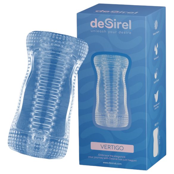Desirel Vertigo – ribitud sisuga masturbaator (läbipaistev)