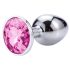 Desirel Pink Jewel M - anaaltapp (hõbe-roosa)